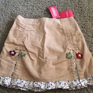 NWTs Gymboree Autumn Highlands cord skort Size 9